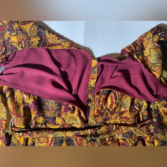 NEW Plus Size Vince Camuto Asymmetrical Hem Pickled Beet Long Sleeve Dress - Picture 12 of 12